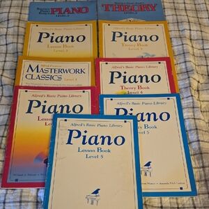 Alfred's Basic Piano Library Lesson Books Level 2 to 5 from 80s/90s